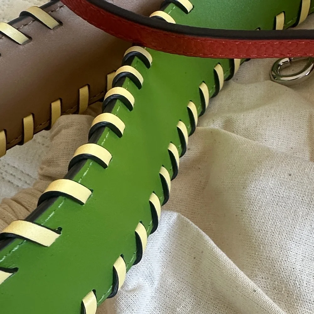 NWT Tory Burch Miller red Leather Crossbody Camera Bag with Strap(s) - Picture 3 of 5